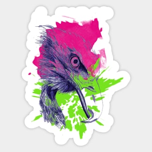 Colorfull eagle - Bird portrait artwork Sticker